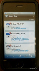Susi's Blog im iPhone